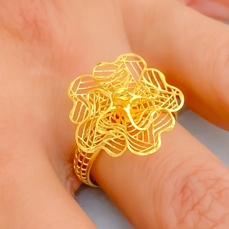 Eloquent Chic 22k Gold Ring