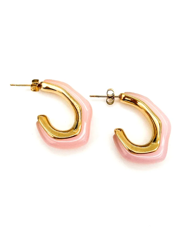 Minimalist Hoop Earrings-Elsa Earring || Choose Color