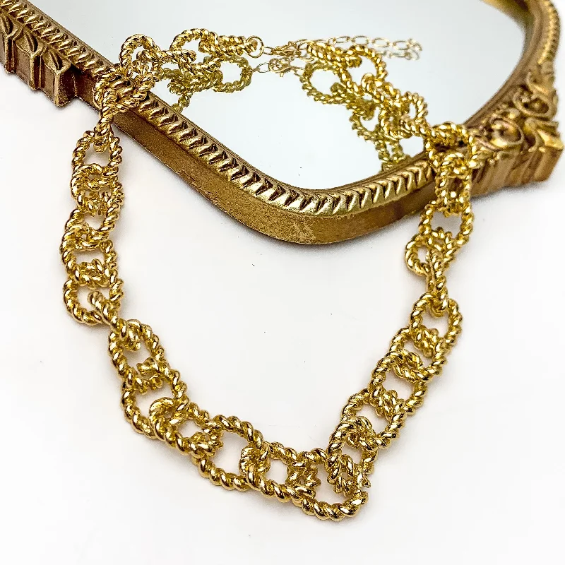 Fall Festivities Gold Tone Chain Necklace