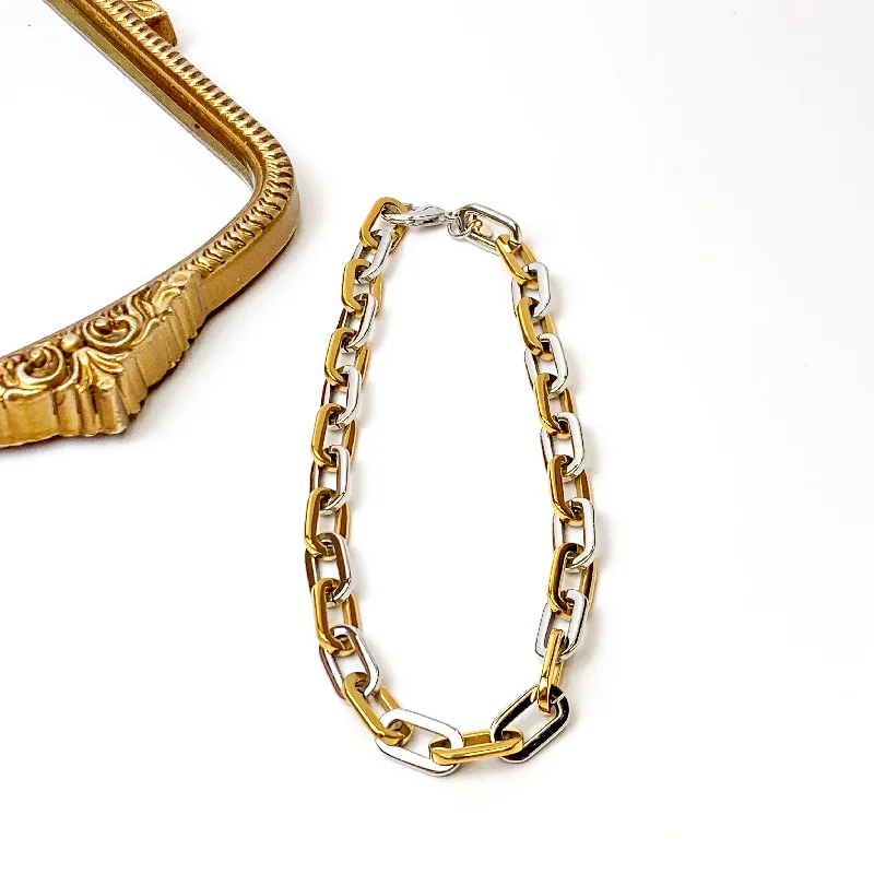 Bracha | Elle Gage Two Tone Chain Necklace