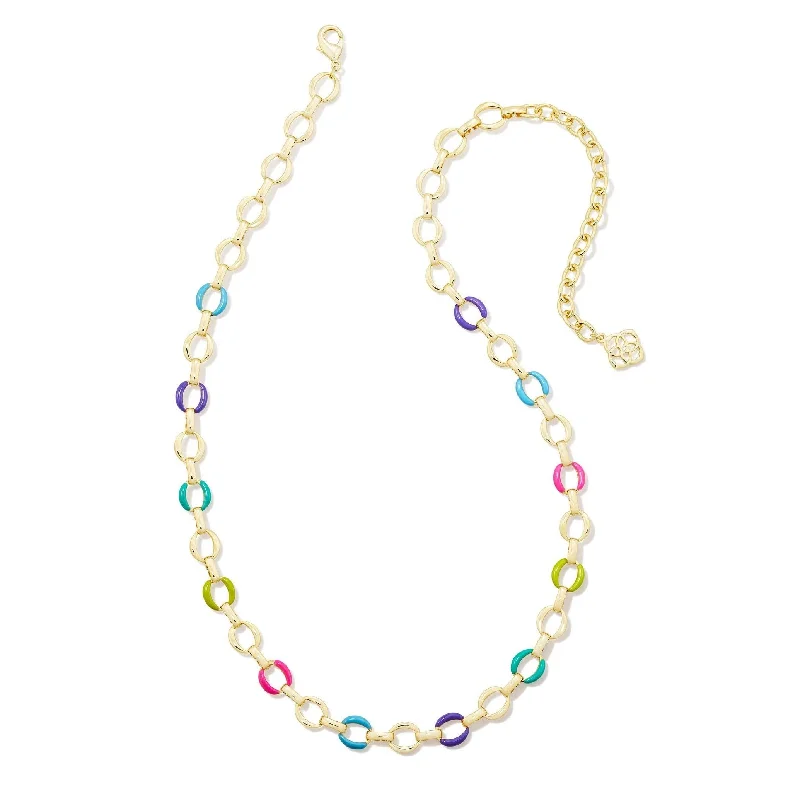 Kendra Scott | Kelsey Gold Chain Necklace in Multi Mix