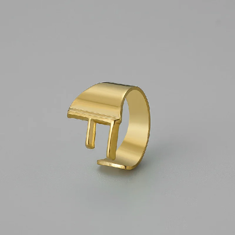 Gold F Open Ring J382-6