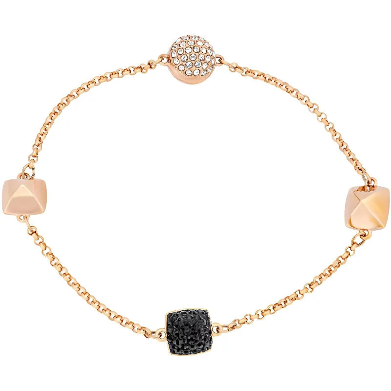 Swarovski Women's Bracelet - Remix Rose Gold Tone with Spike Strand Crystal | 5373213