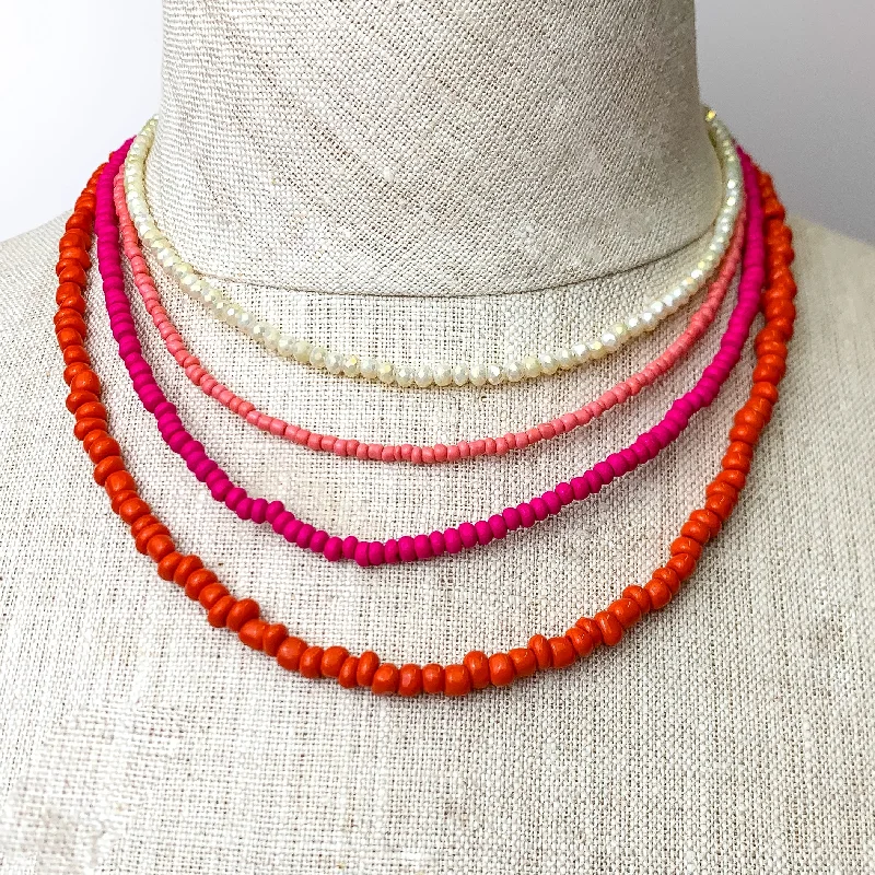 Vibrant Multicolored Necklace Set