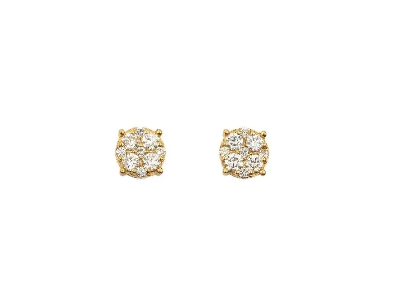 Vintage Style Earrings-0.74CT Diamond Earrings