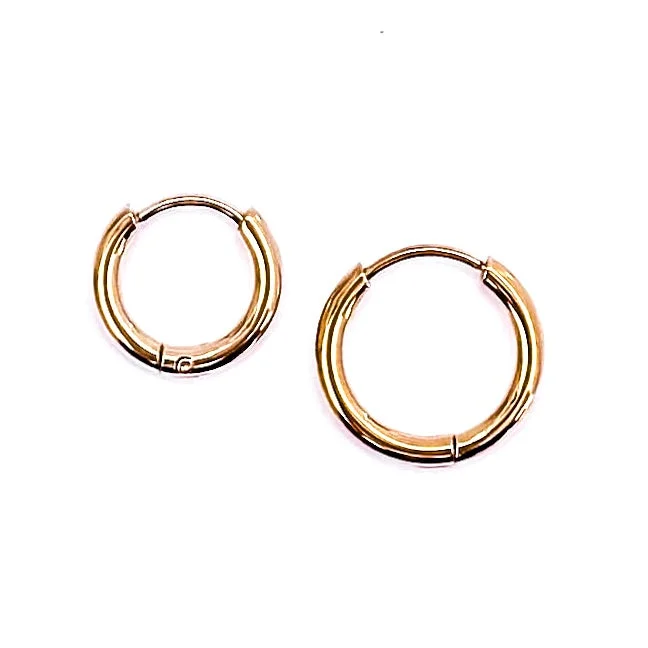 Vintage Pearl Earrings-Eleanora Everyday Hoops