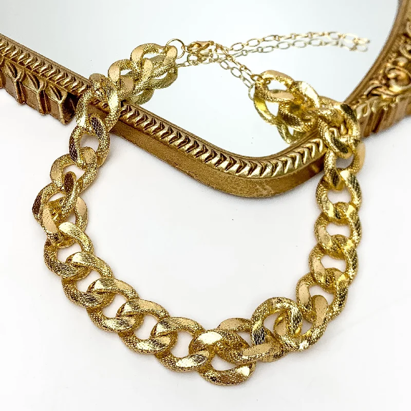 The Go To Gold Tone Chain Necklace