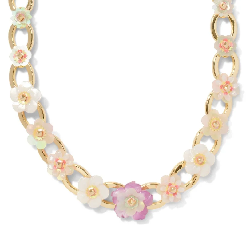 Kendra Scott | Deliah Gold Statement Necklace in Pastel Mix