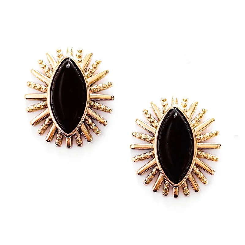 Elegant Hoops with Diamonds-Esha Statement Studs