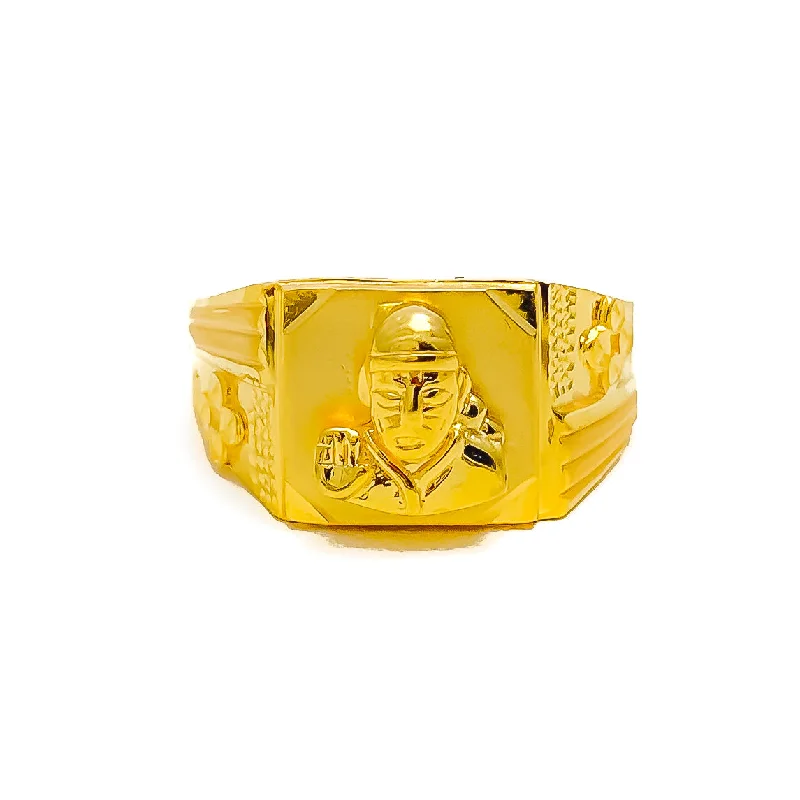 Spiritual Men's 22k Gold Ring