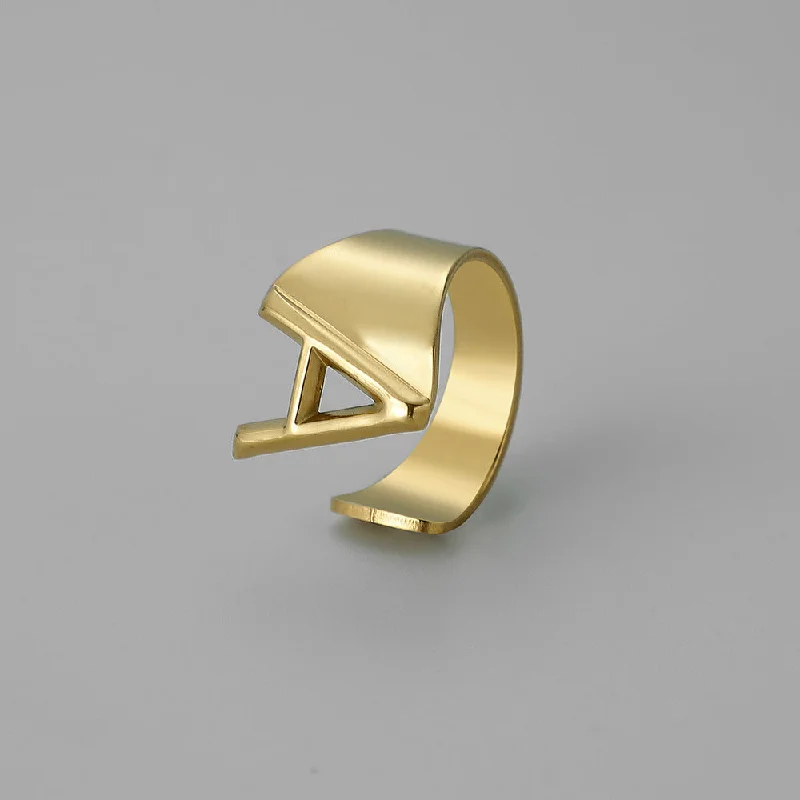 Gold a Open Ring J382-1