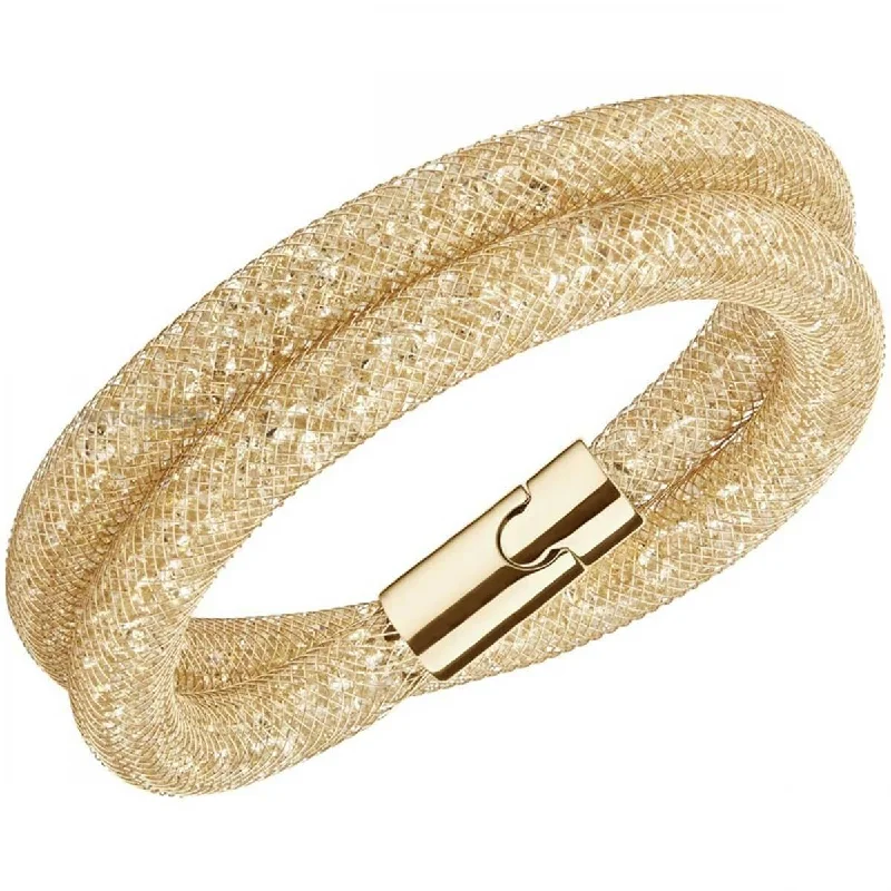 Swarovski Women's Bracelet - Stardust Deluxe Crystal Fishnet Tube, Small | 5184171