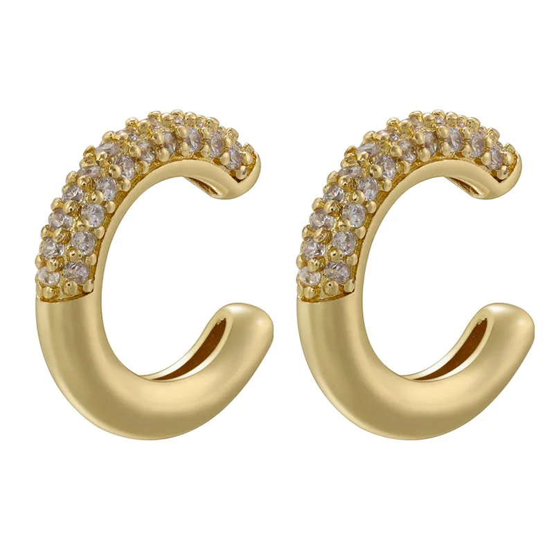 Golden White Diamond 1 Pair