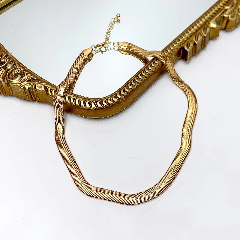 Daily Basis Gold Tone Chain Necklace