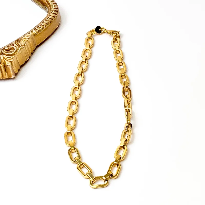 Bracha | Frances Gold Tone Chunky Chain Necklace