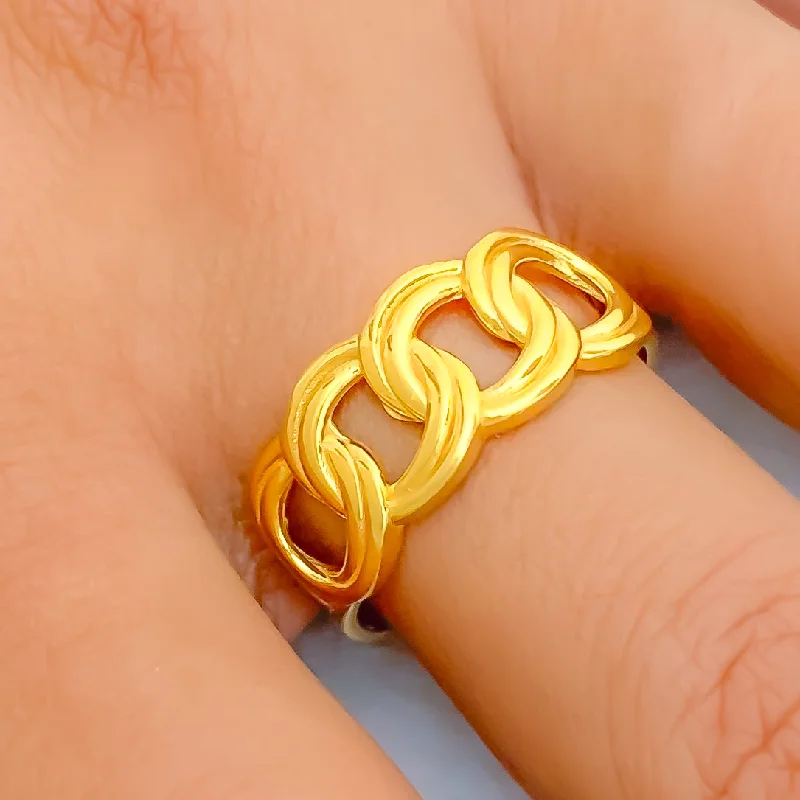 Everlasting Flawless 22k Gold Loop Ring