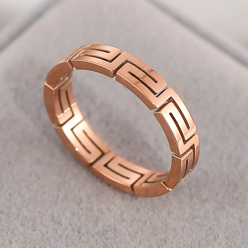 Rose Gold Great Wall Ring