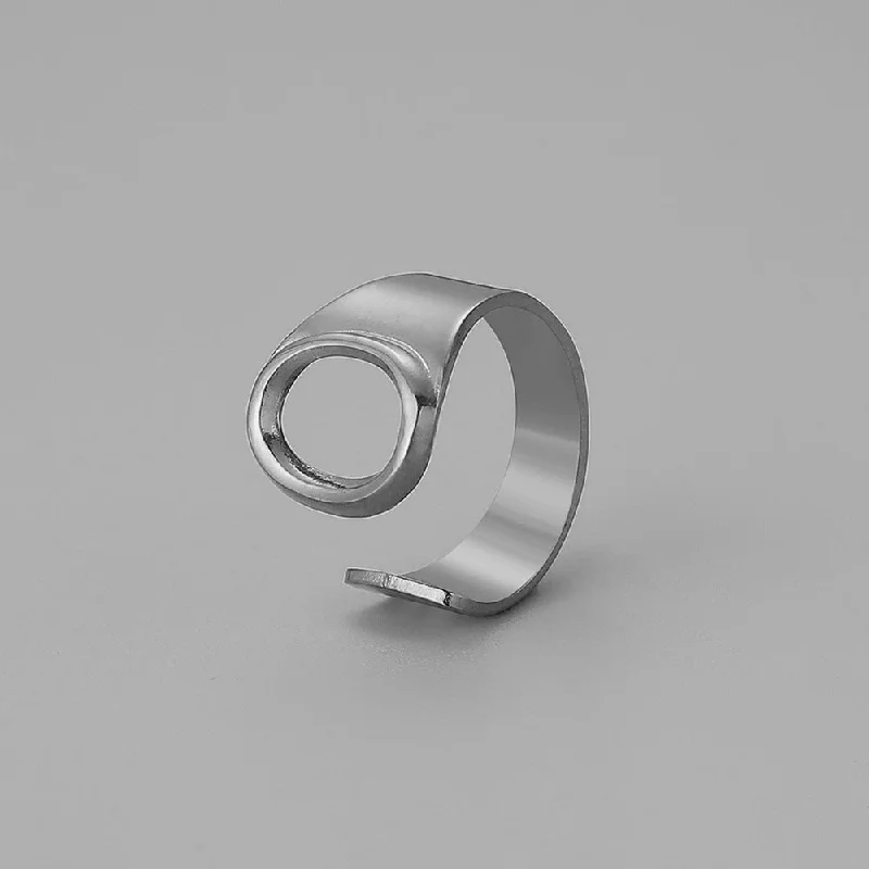 Silver O Open Ring J382-41