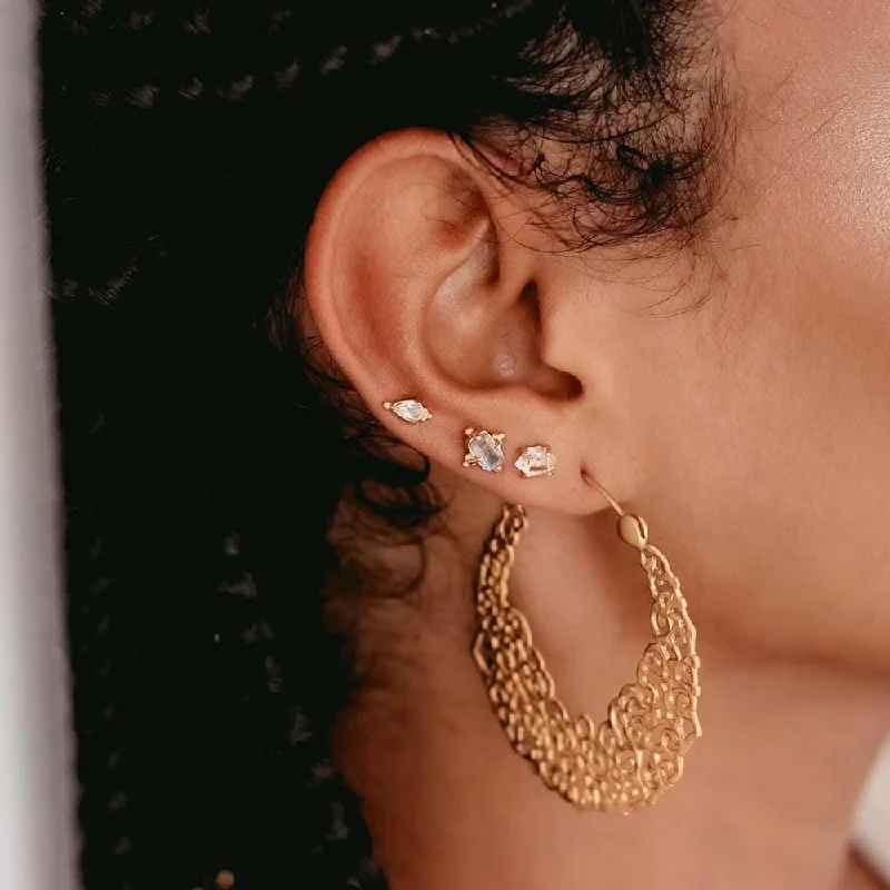 Dangling Gold Earrings-Follow Your Bliss • Earrings