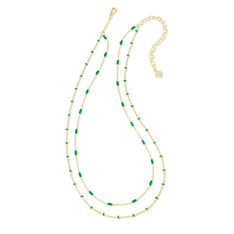 Kendra Scott | Dottie Multi Strand Necklace in Emerald