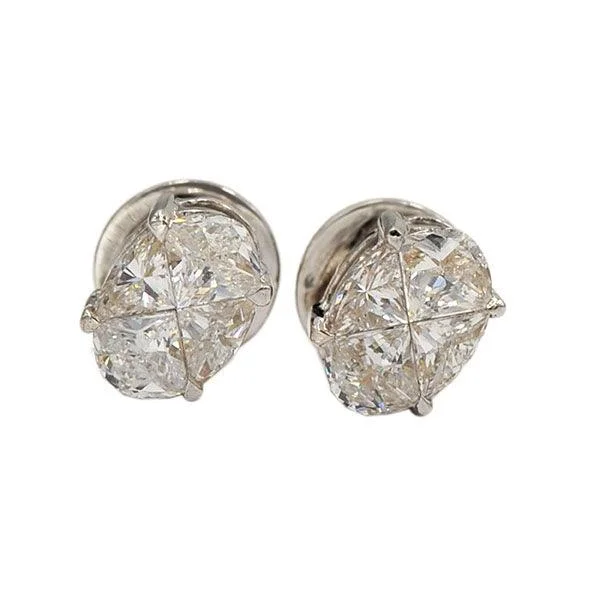 Trendy Drop Earrings-VDER76 - Diamond Earrings