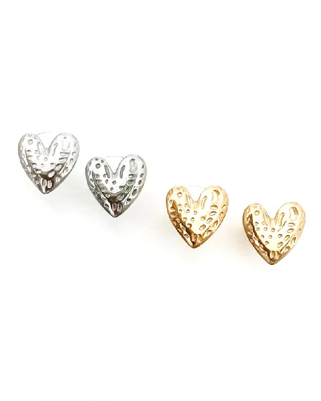 Elegant Swarovski Earrings-Elated Heart Stud Earrings