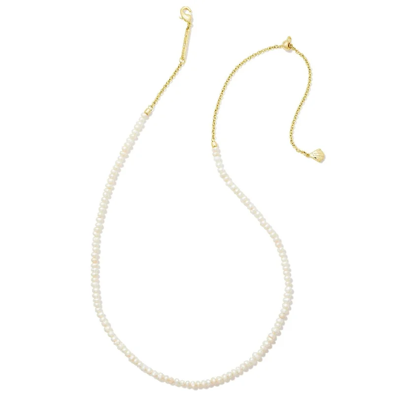 Kendra Scott | Lolo Gold Strand Necklace in White Pearl