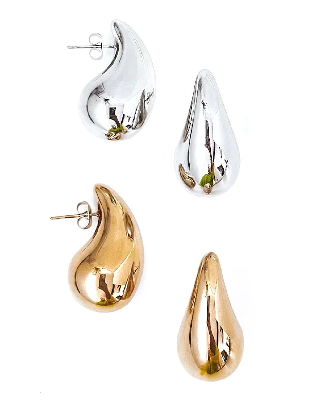 Fashionable Clip-On Earrings-Willie Water Drop Earrings || Choose Color