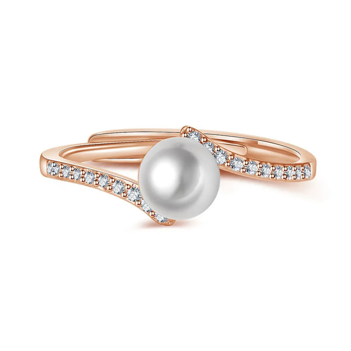 Pearl Ring [Rose Gold]]