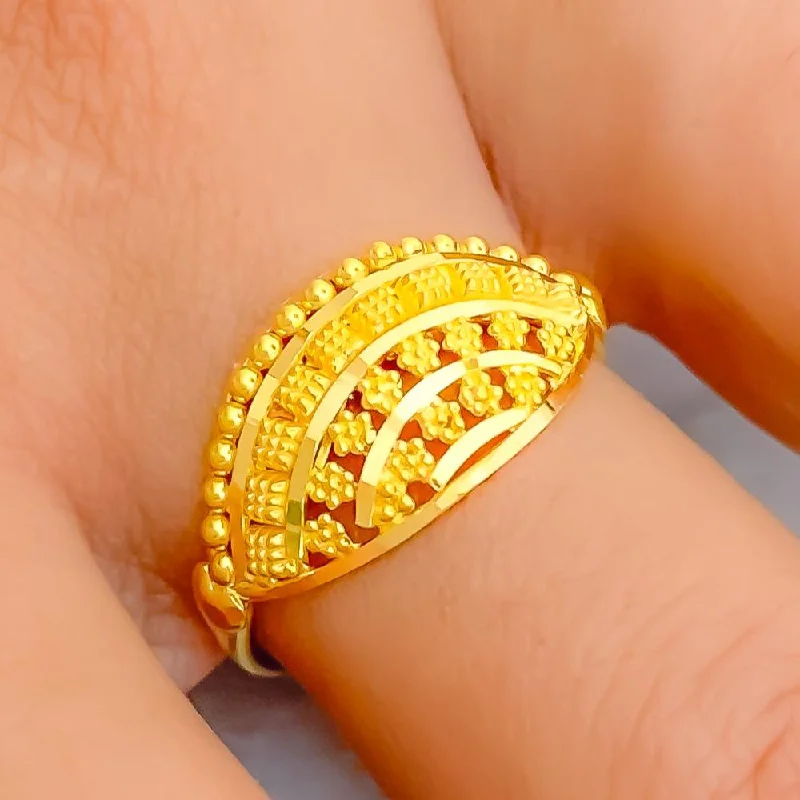 Classic Flawless 22K Gold Elegant Ring