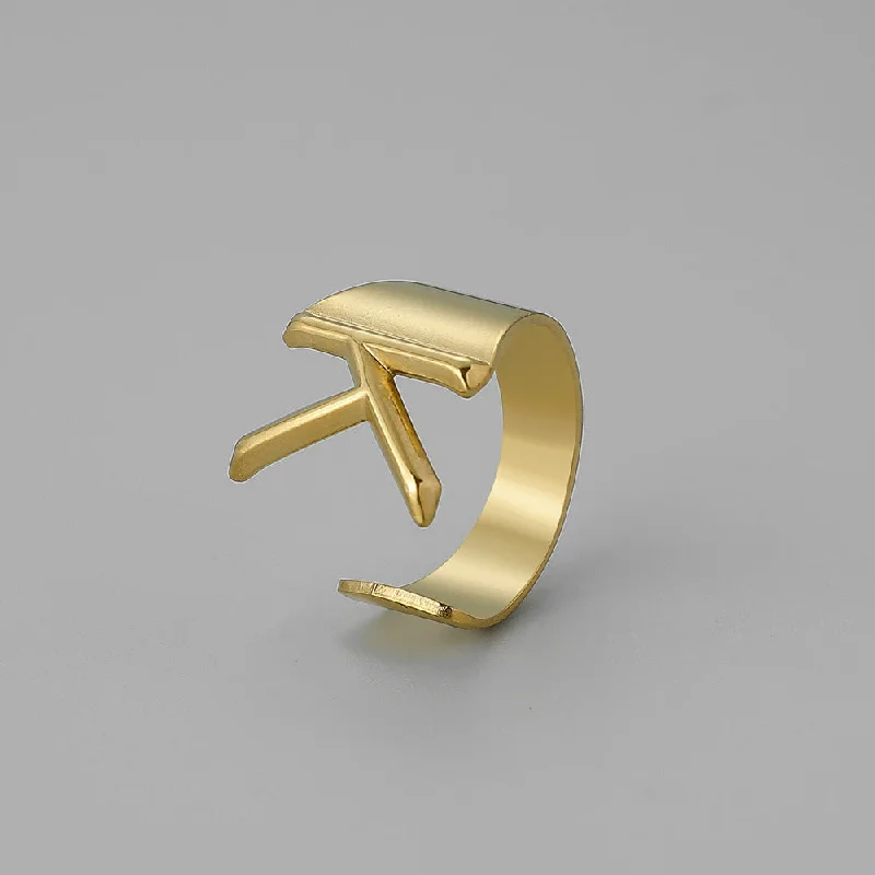 Gold K Open Ring J382-11