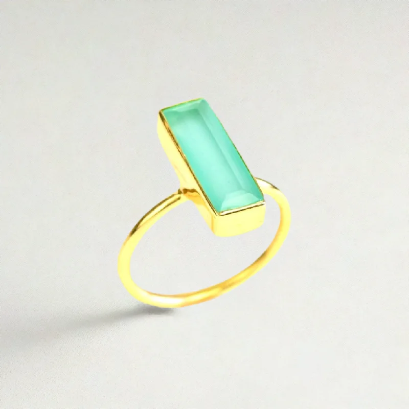 Talia Aqua Chalcedony Stone Ring