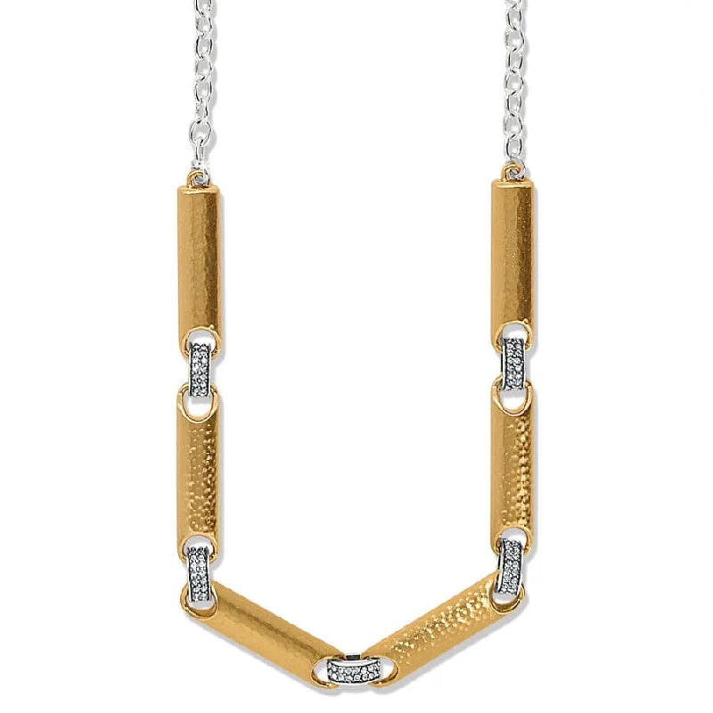 Brighton | Meridian Geo Collar Necklace in Two Tone