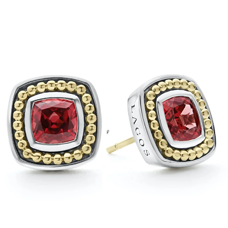 Glamour Diamond Earrings-Rittenhouse Rhodolite Garnet Stud Earrings