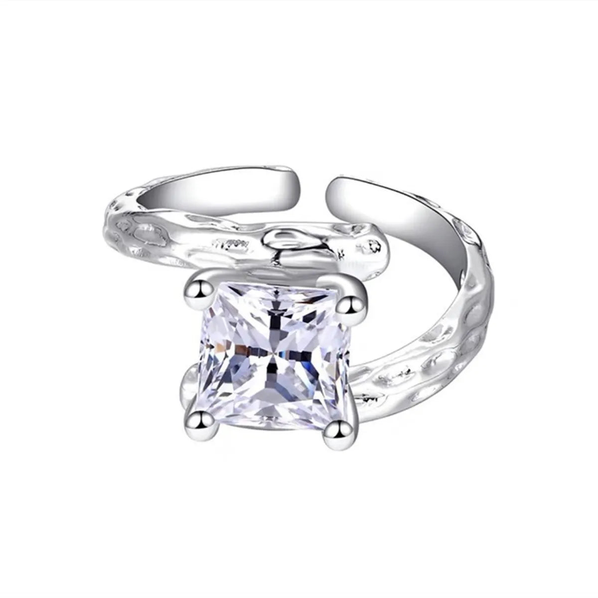 Square Zircon Ring