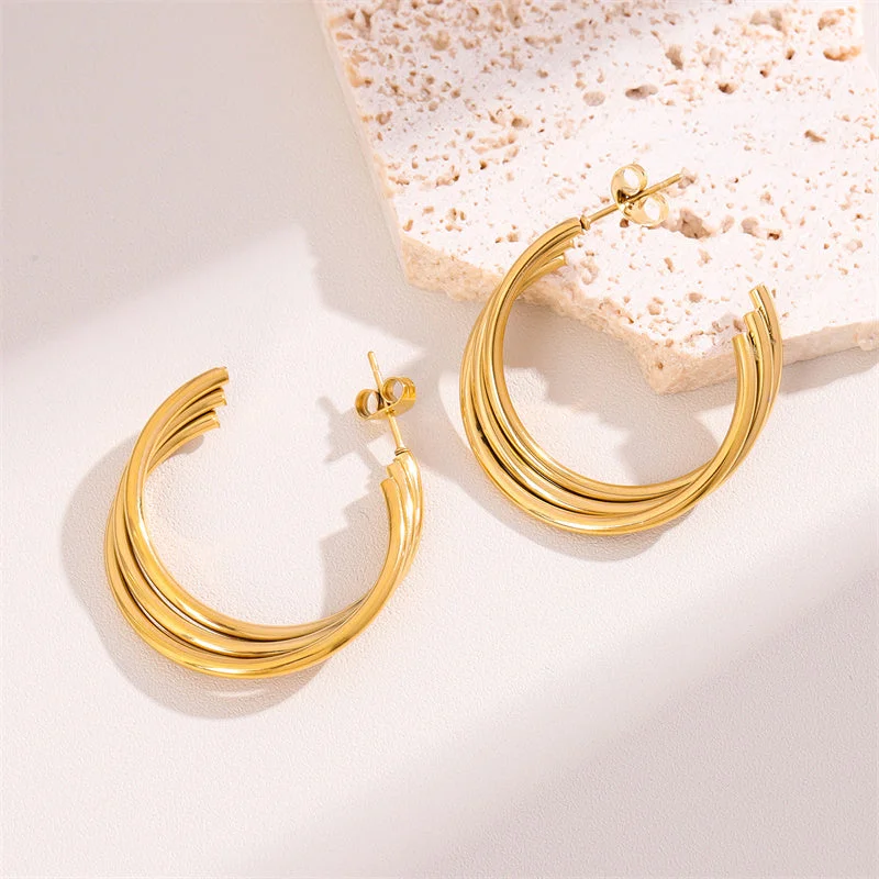 Small Crescent Earrings