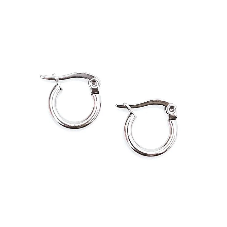 Sparkling Swarovski Earrings-Elik Silver Hoop Earrings