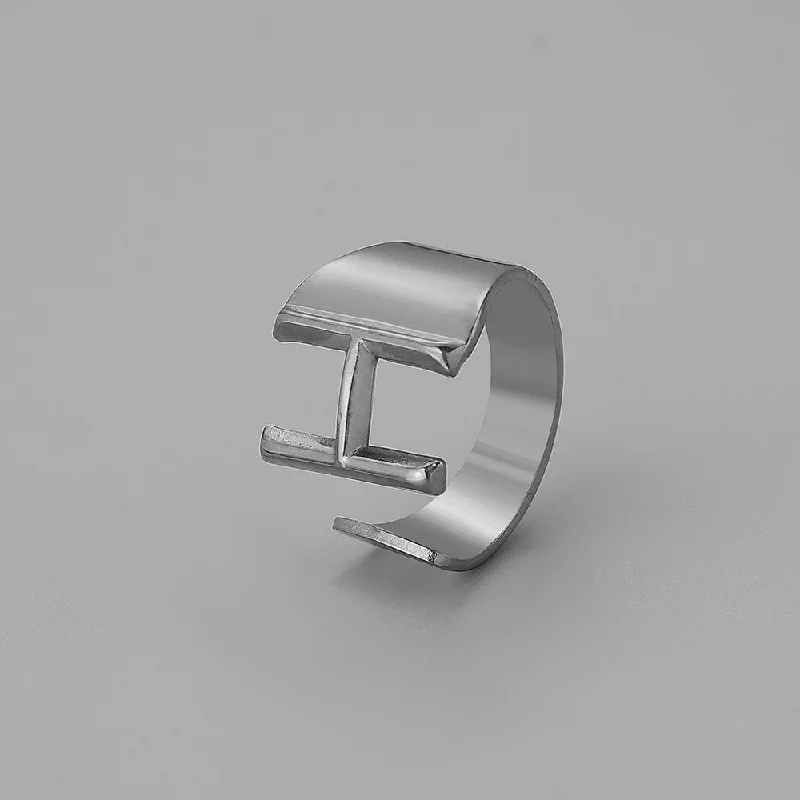 Silver H Open Ring J382-34