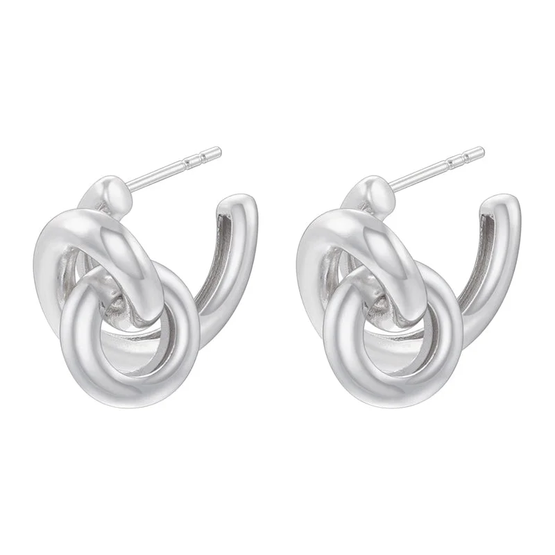 Ve1211 White Gold Color Bends and Hitches 1 Pair