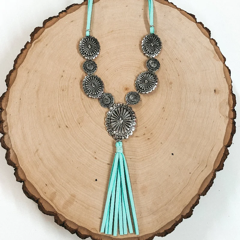 Southern Sweetheart Necklace in Light Blue