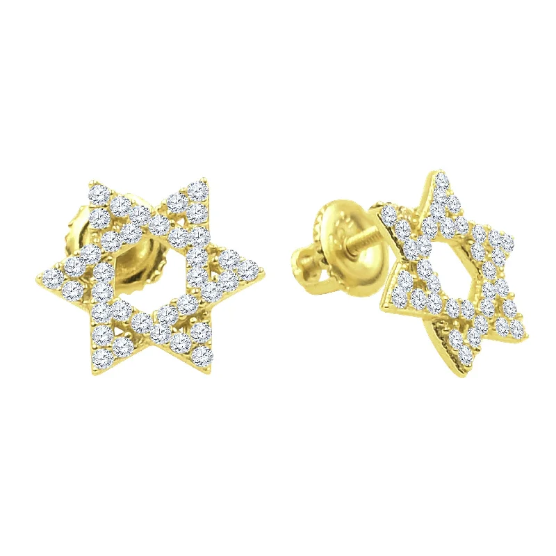 Rhinestone Stud Earrings-ASTRAL SILVER EARRINGS | BMW9212842