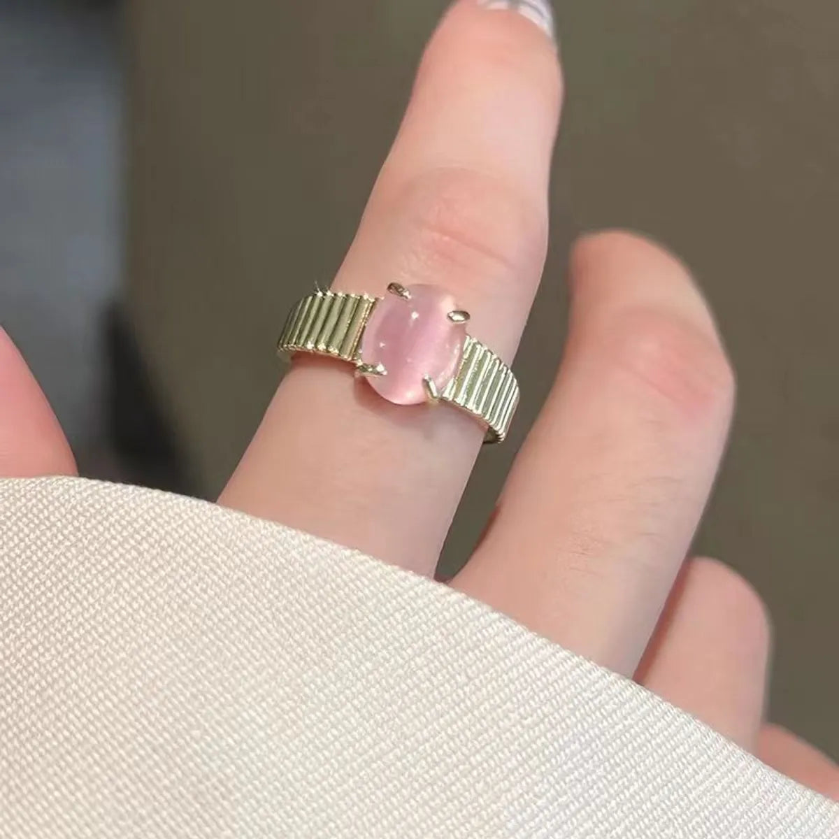 Pink Opal Ring