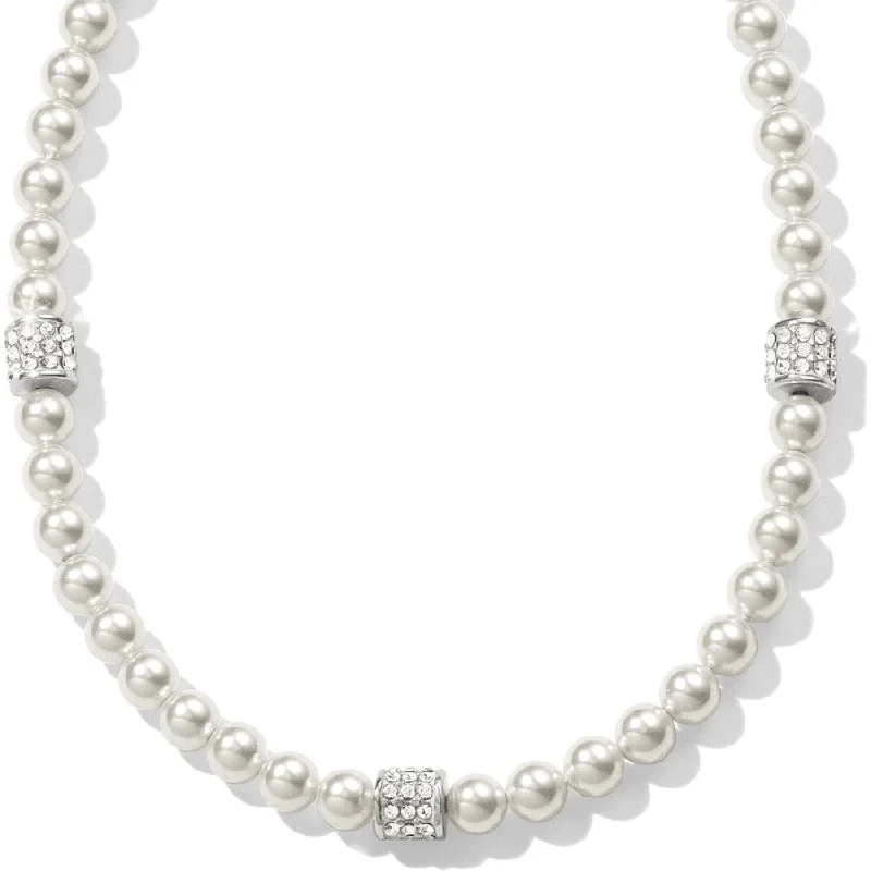 Brighton | Meridian Petite Pearl Station Necklace