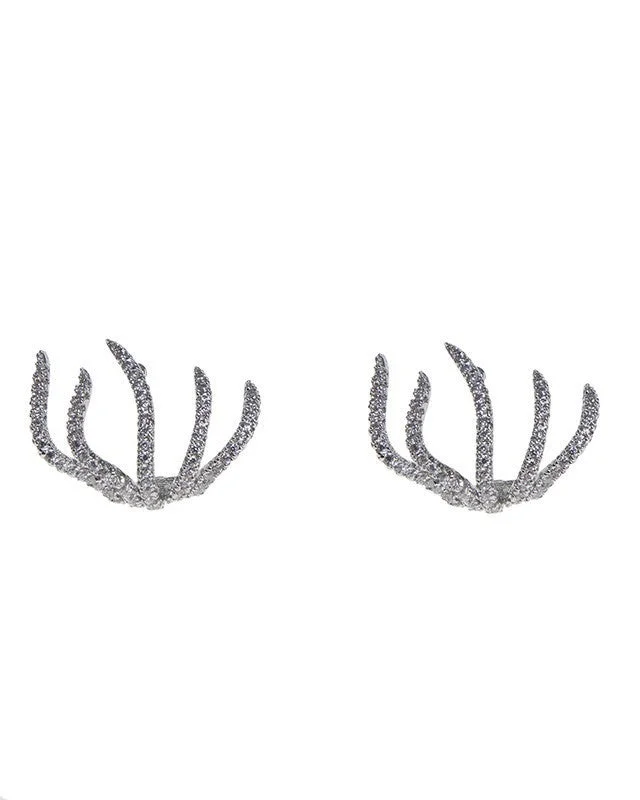 Fashionable Chandelier Earrings-Pave Claw Earrings