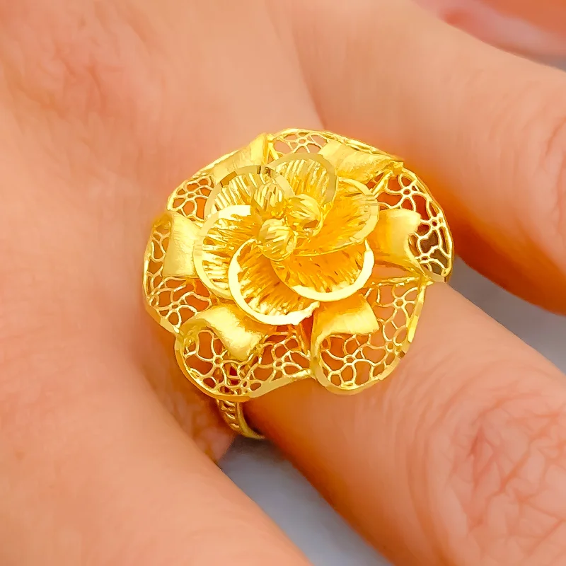 Decadent Detailed 22k Gold Ring