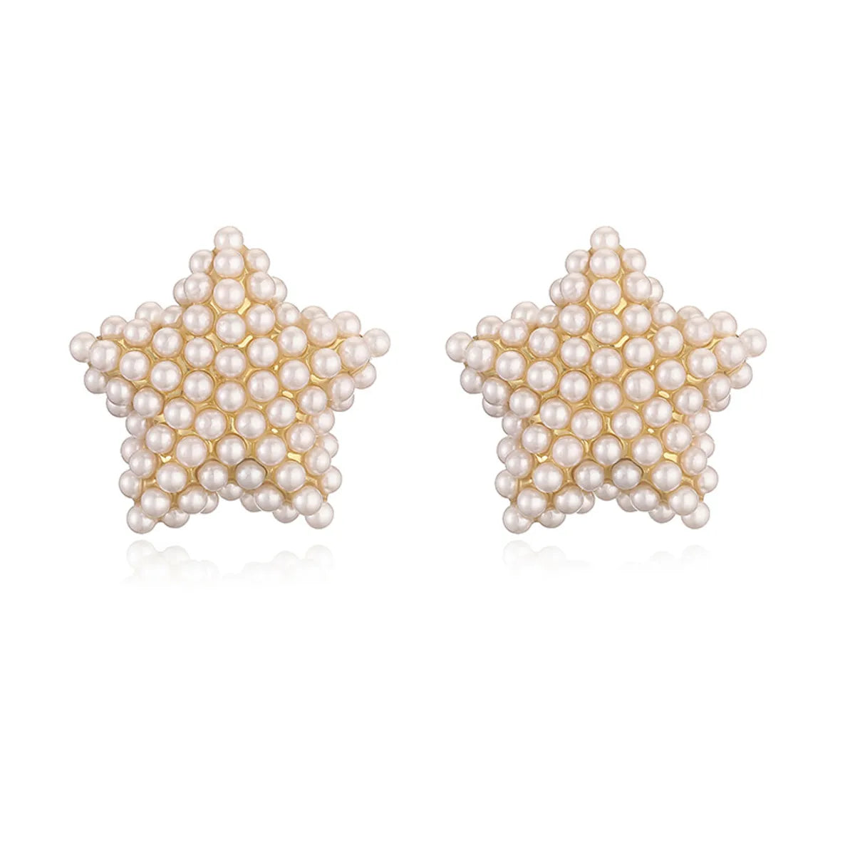 Golden Five-Pointed Star 1 Pair