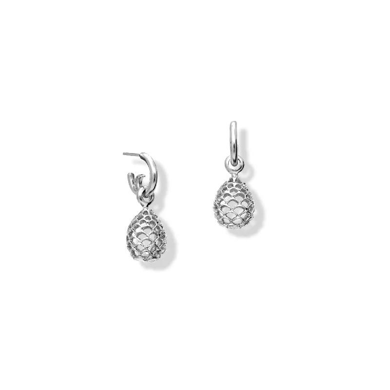 Stud Earrings for Women-Pigne di Santo Stefano Earring Drops Silver