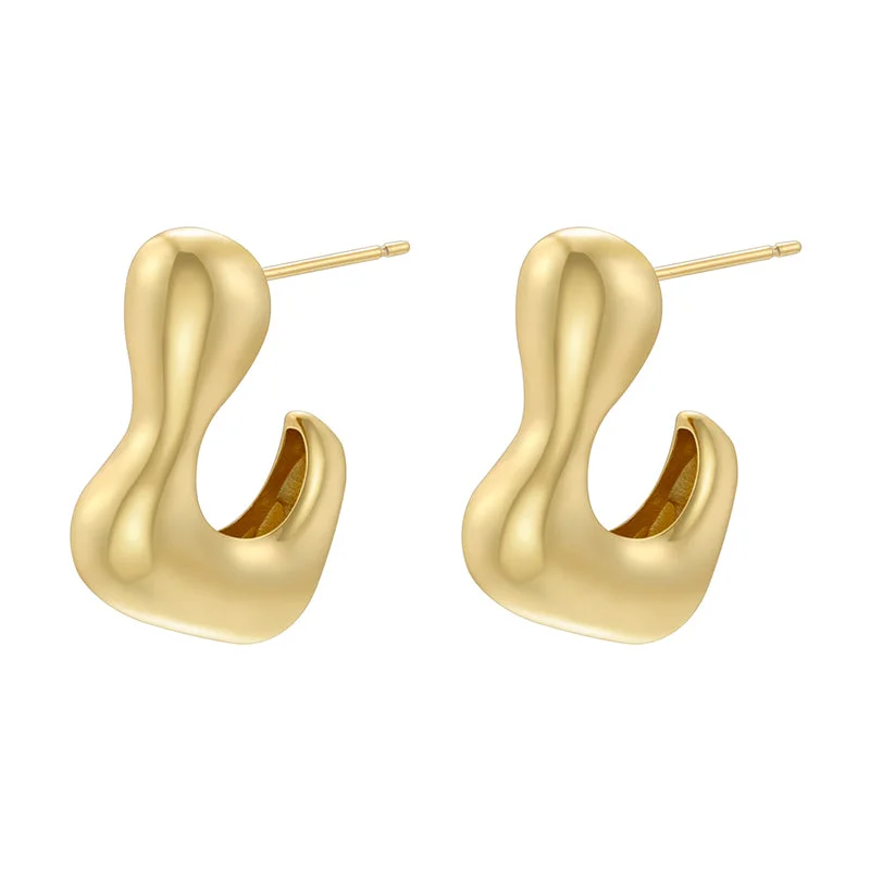 Ve1212 Gold L-Shaped 1 Pair