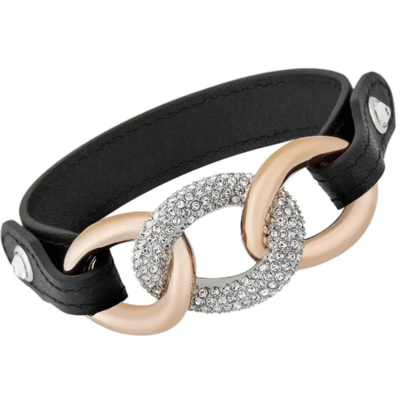 Swarovski Women's Bracelet - Bound Leather Strap & Sparkling Crystal Pave | 5080041