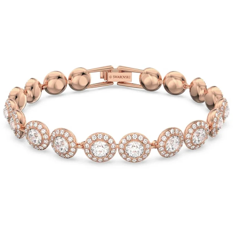 Swarovski Women's Bracelet - Angelic Crystals Rose Gold Plated, Medium | 5240513